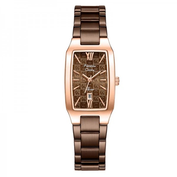 Alexandre Christie AC 2455 Rosegold Brown Motif LDFROBO1 Alexandre Christie AC 2455 Rosegold Brown Motif LDFROBO1